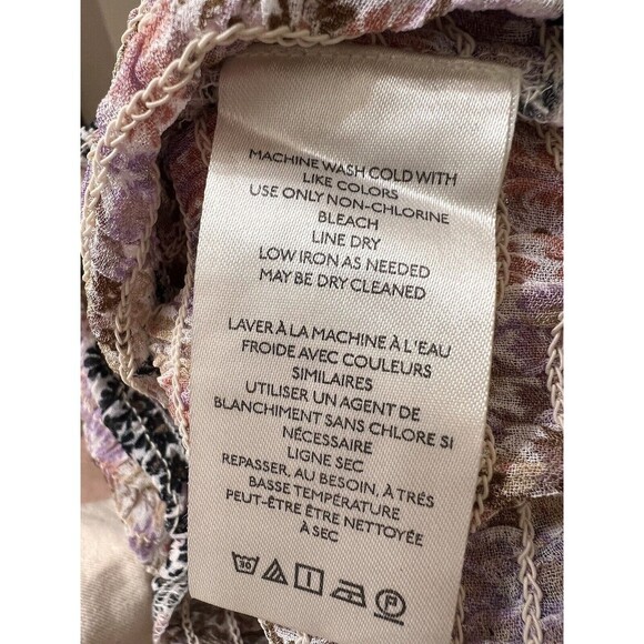 Free People Back on Top Crop Smocked Shirt Blouse Puff Sleeve Size M NWT - Picture 7 of 12